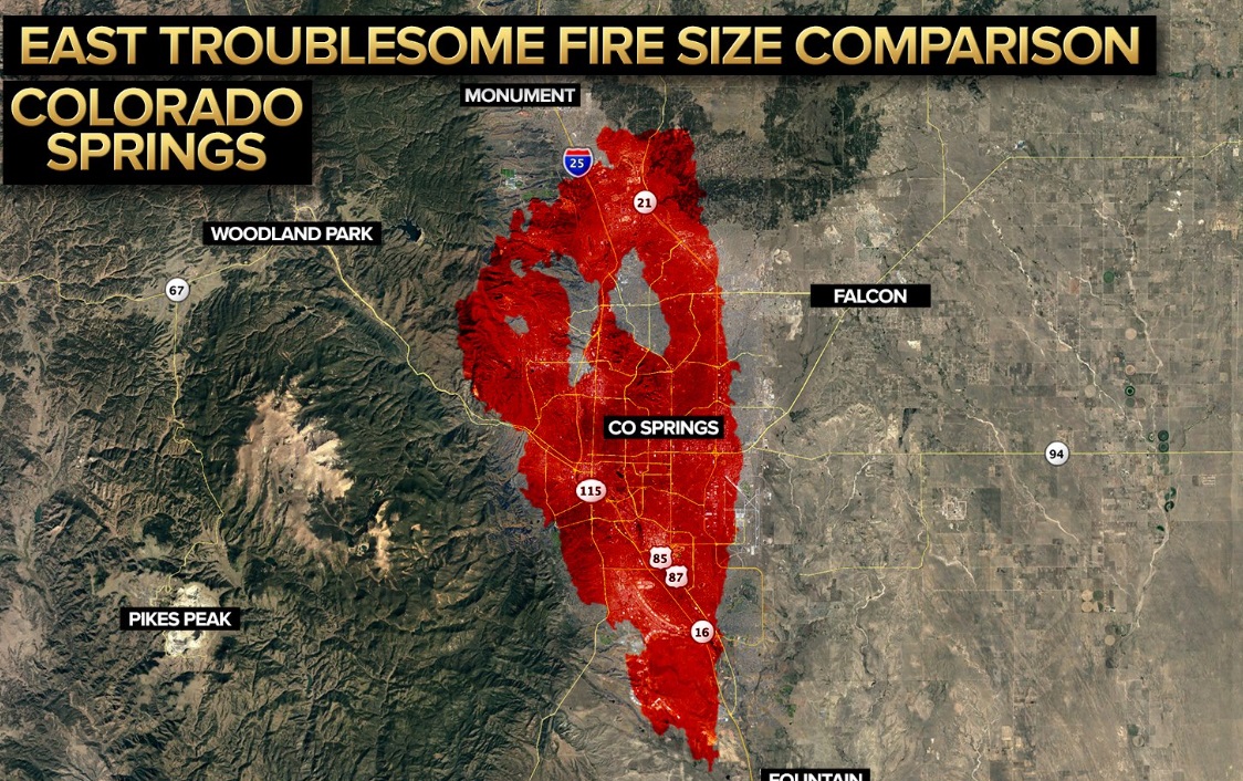 PHOTO East Troublesome Fire Is The Entire Size Of Colorado Springs