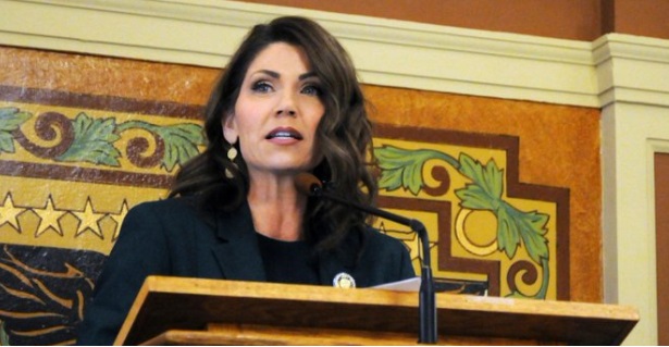 PHOTO Kristi Noem Wearing $100 Dollar Earrings During Public Speech