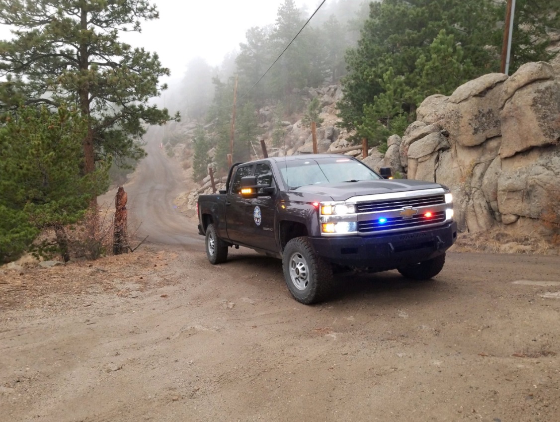 PHOTO Mist Precipitation Coming Down In The Mountain Of Estes Park Might Help Cool Down The Fire