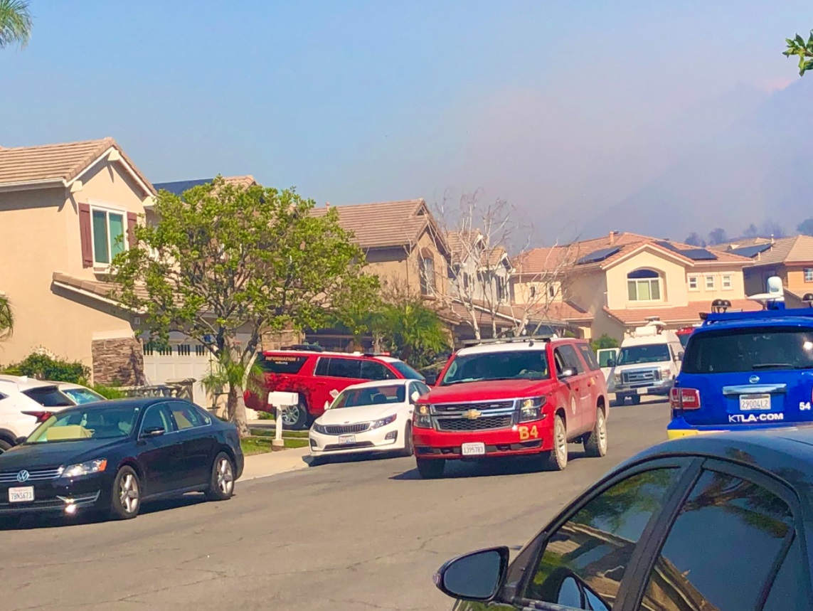 PHOTO Of Homes In Danger At Borrego Canyon Overlook In Lake Forest