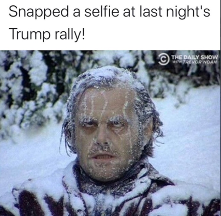 PHOTO Snapped A Selfie At Last Night's Trump Omaha Rally Meme