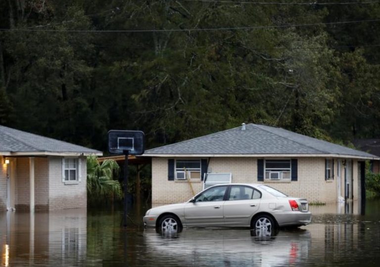 PHOTO Streets Flooded With Water In Baker Louisiana From Hurricane Delta