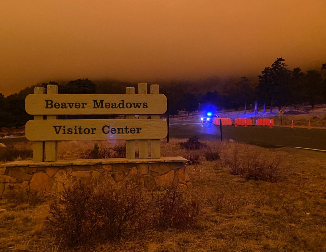 PHOTO View Of East Troublesome Fire From Rocky Mountain National Park Entrance