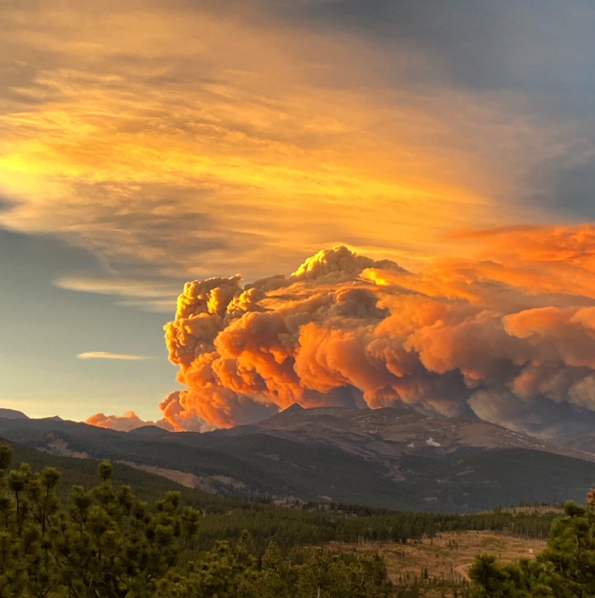 PHOTO View Of East Troublesome Fire From Rollinsville Colorado