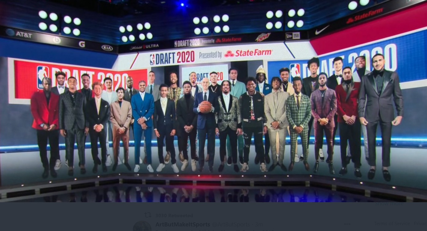 PHOTO 2020 NBA Draft Virtual Stage Lineup