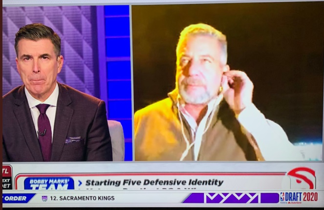 PHOTO Bruce Pearl Facetimes Into The NBA Draft On ESPN While Stranded On Highway