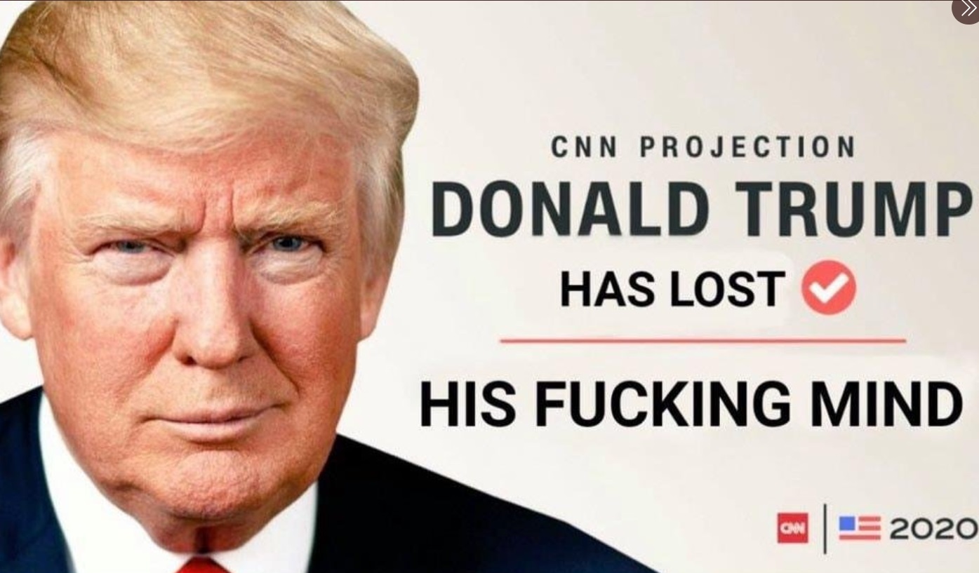 PHOTO CNN Projects Donald Trump Has Lost His F*cking Mind