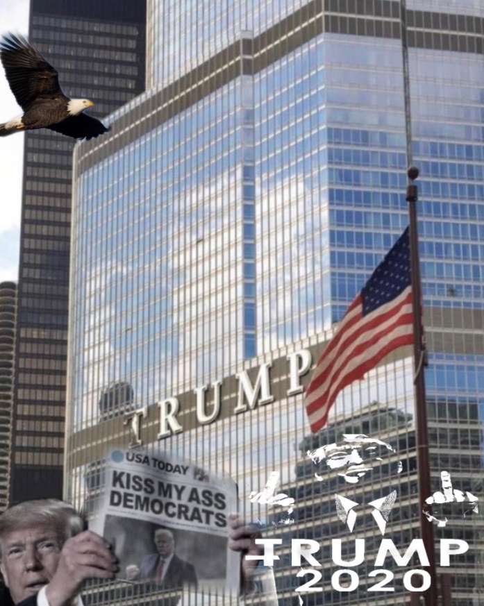 PHOTO Donald Trump Holding A USA Today Paper In Manhattan At Trump Tower Which Says Kiss My A** Democrats