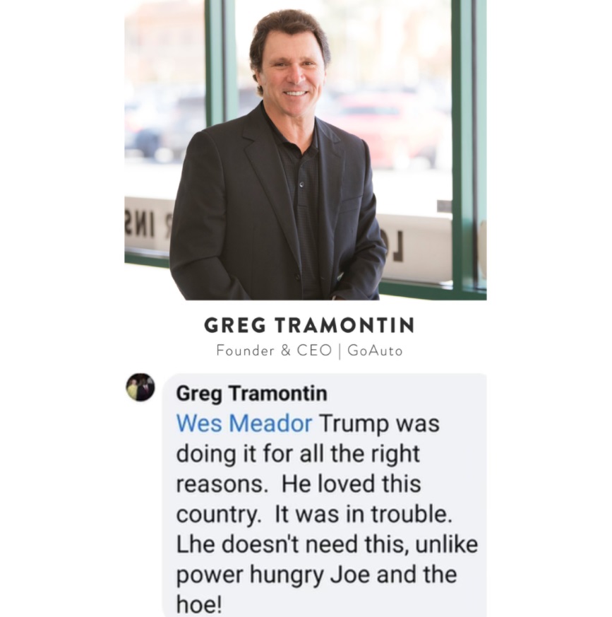 PHOTO Greg Tramontin Calls Kamala Harris A Hoe