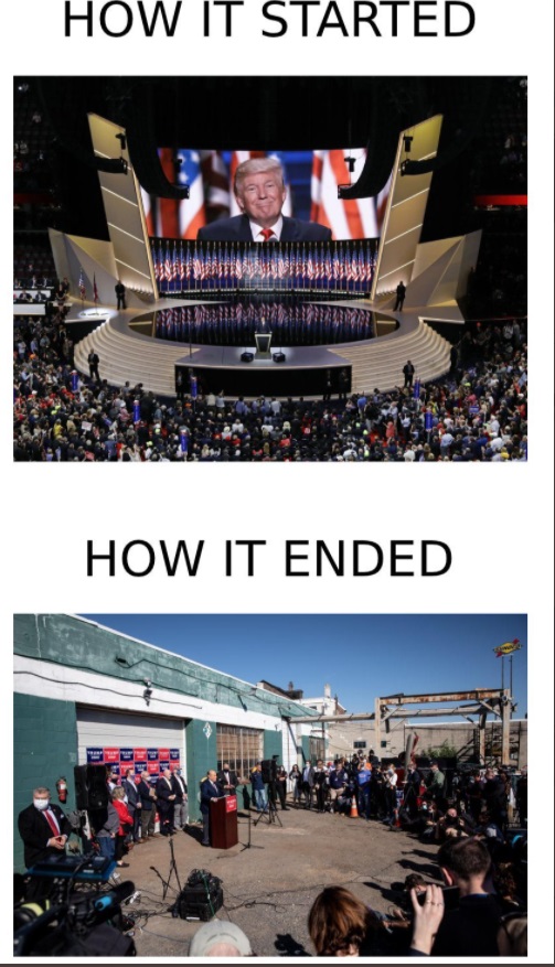 PHOTO How It Started Vs How It Ended Donald Trump Presidency Meme