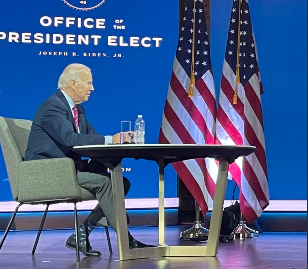 PHOTO Joe Biden Wearing Socks With Dogs On Them 