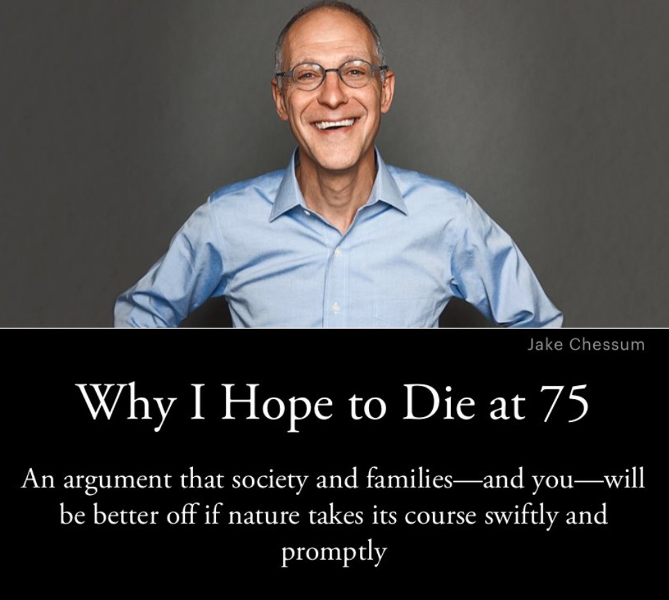 PHOTO Joe Biden's COVID Advisor Thinks It's Best For Everyone To Die At 75 Years Old