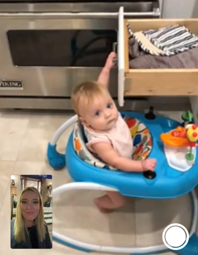 PHOTO Kayleigh McEnany Facetimes Her Daughter Digging Through Kitchen While She Was Away From Home