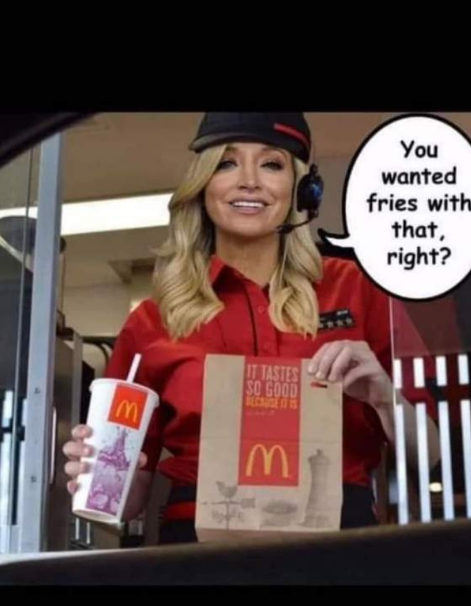 PHOTO Kayleigh McEnany Working The McDonald's Drive Thru In Tampa Bay