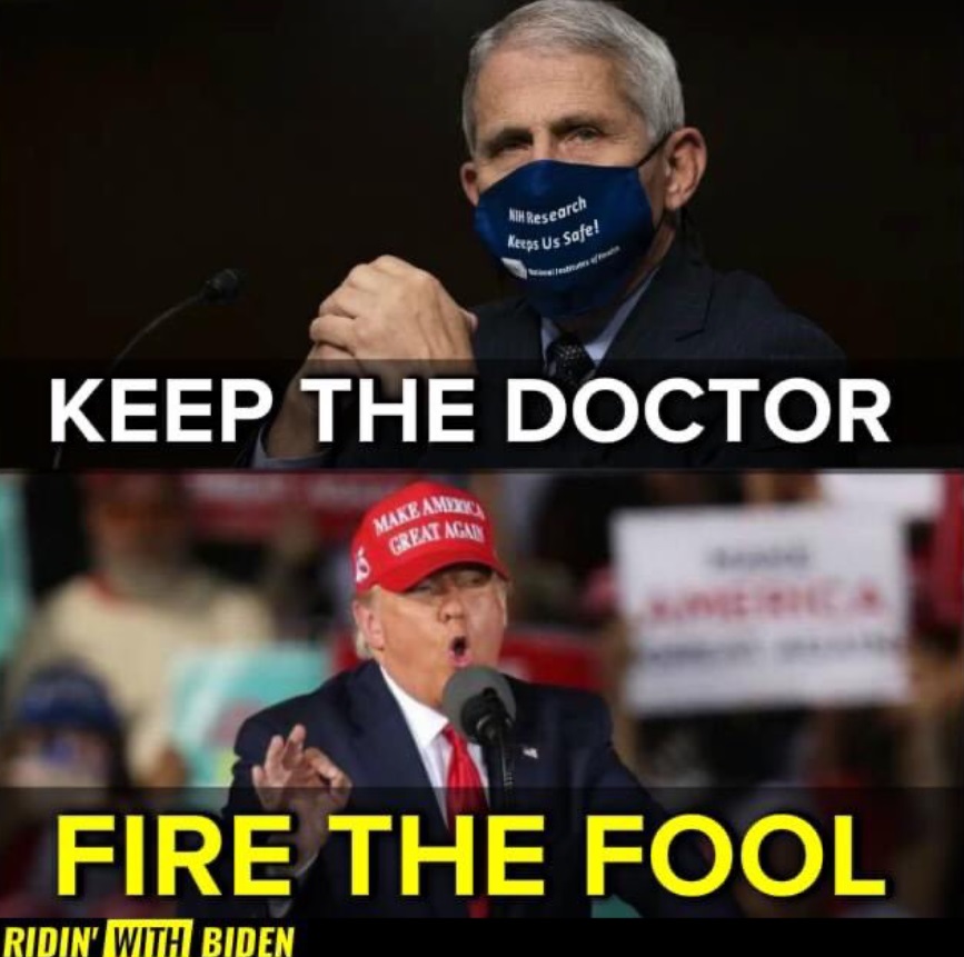 PHOTO Keep The Doctor Fire The Fool Donald Trump Meme