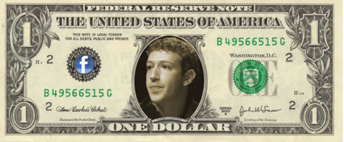 PHOTO Mark Zuckerberg's Face On The Dollar Bill