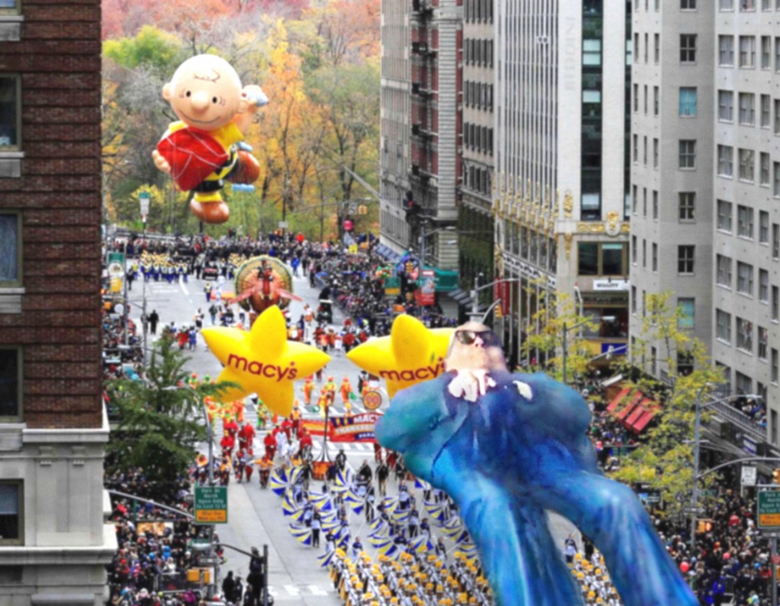 PHOTO Rudy Giuliani Has A Float In The Macy's Thanksgiving Day Parade