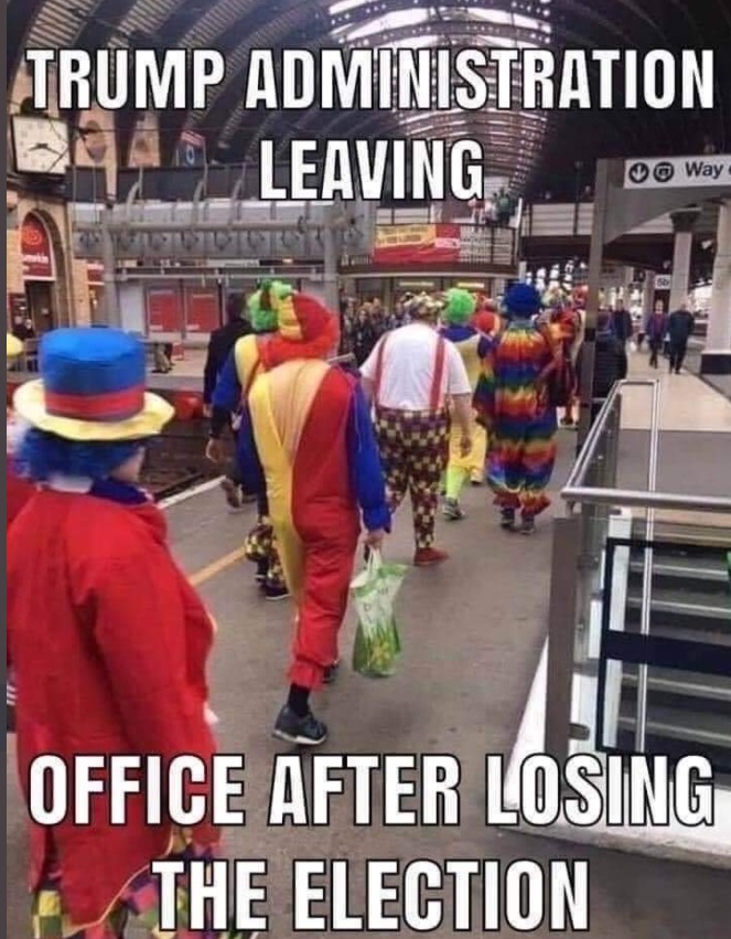 PHOTO Trump Administration Leaving Office After Losing The Election