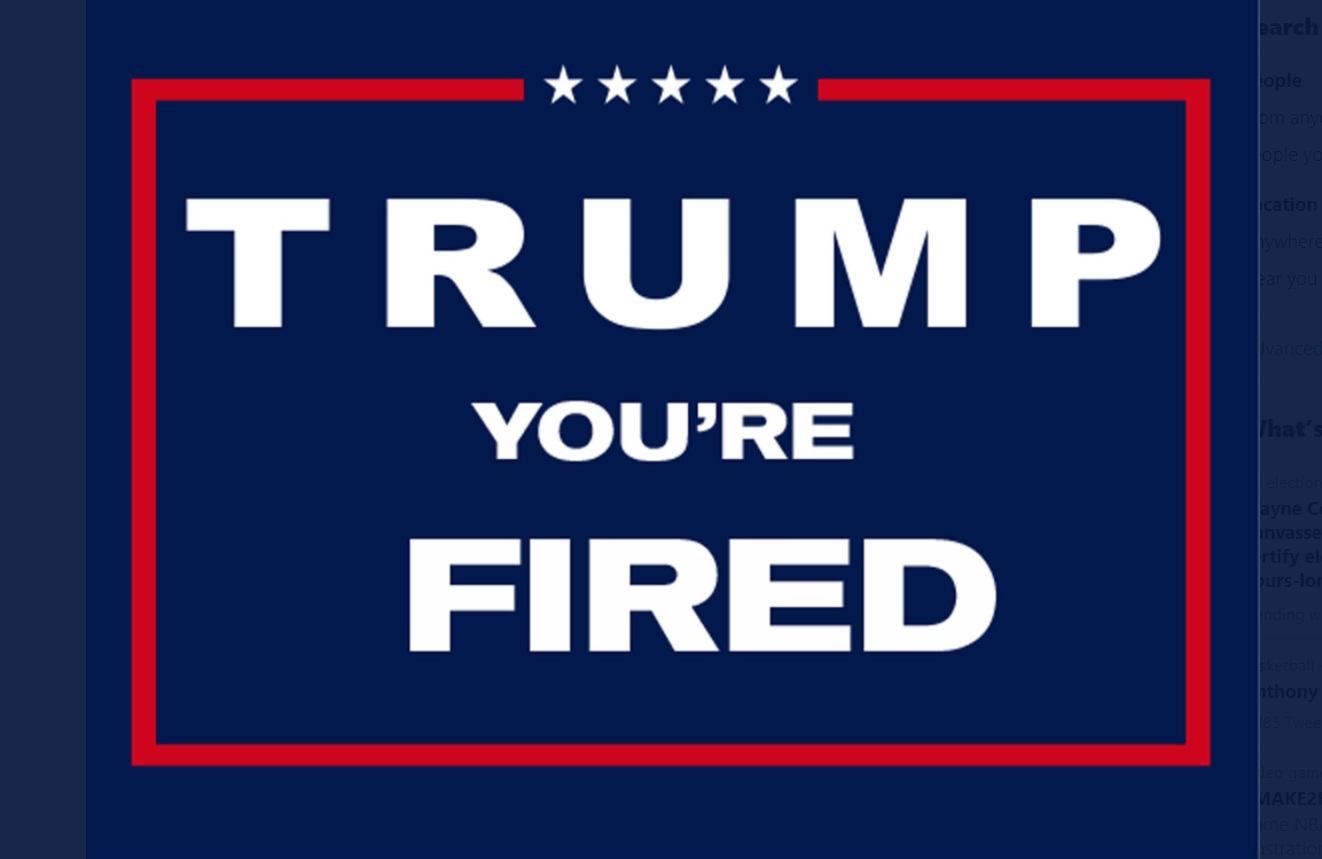 PHOTO Trump You're Fired Lawn Sign