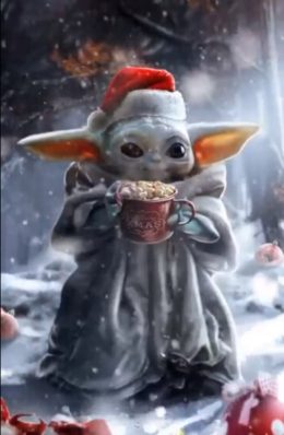 PHOTO Baby Yoda Is All Ready For Christmas