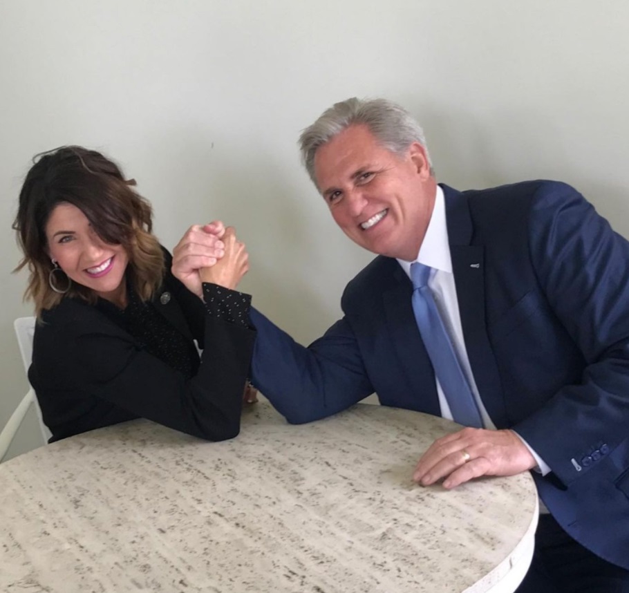 PHOTO Kristi Noem Holding Hands With Republican Leader Kevin McCarthy