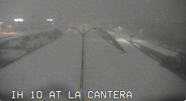 PHOTO I-10 In San Antonio Completely Engulfed In Snow