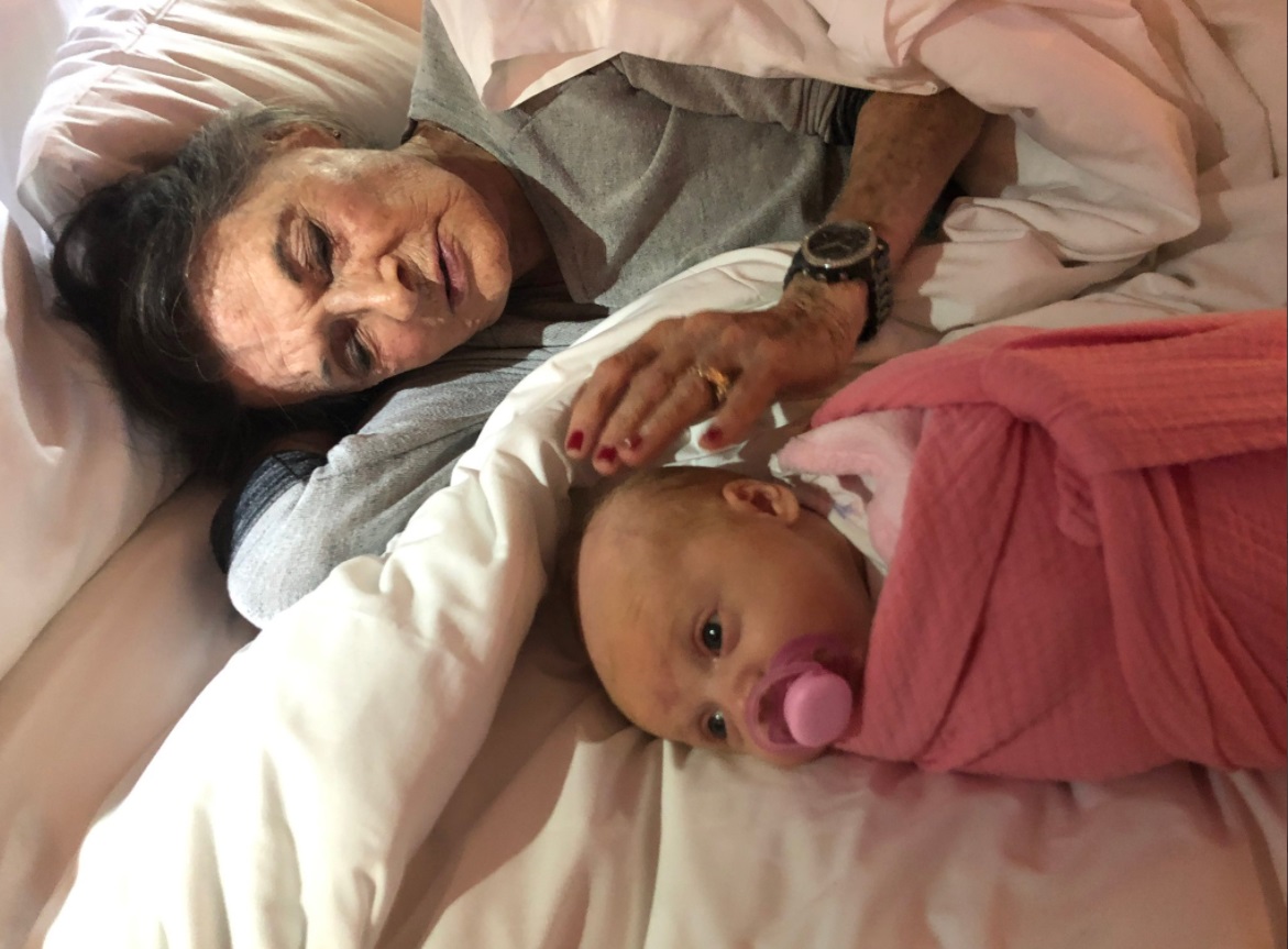 PHOTO Kayleigh McEnany's Grandma Laying With Her Daughter Blake