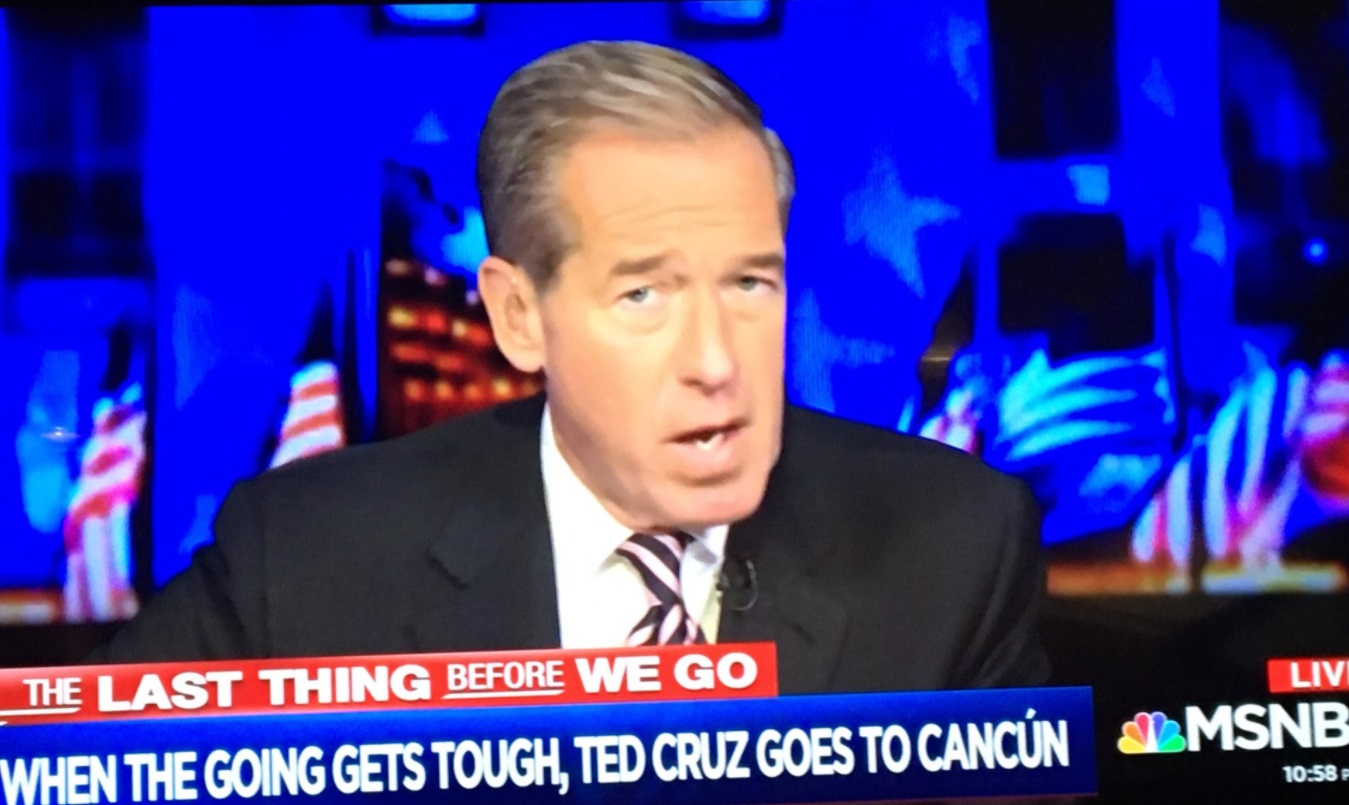 PHOTO MSNBC Rips Ted Cruz With Headline When The Going Gets Tough Ted Cruz Goes To Cancun