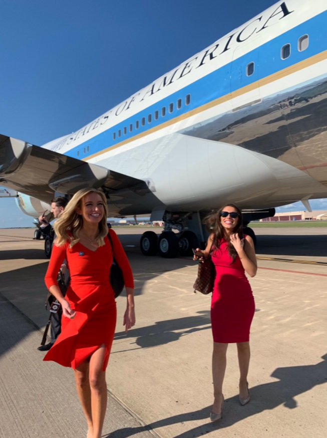 PHOTO Rare Look At Kayleugh McEnany Getting Off Air Force One