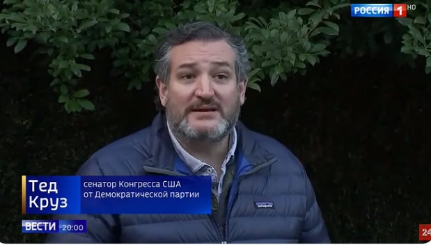 PHOTO Russian TV Falsely Labeled Ted Cruz A Democrat