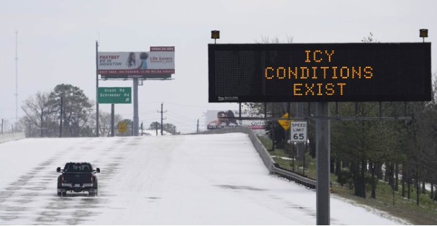 PHOTO See How White Roads In Texas Still Are 6 Days Into Storm