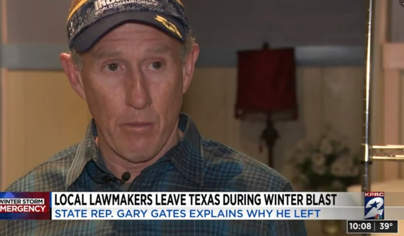 PHOTO State Rep Gary Gates Left Texas During Winter Storm Just Like Ted Cruz