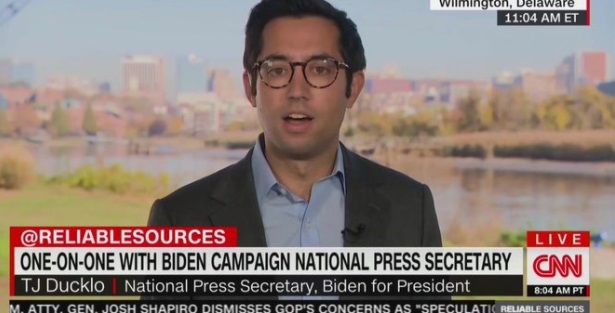 PHOTO TJ Ducklo Doing A Bad Job On CNN As Press Secretary For Joe Biden