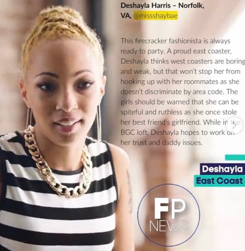 PHOTO Deshayla Harris From Season 17 Of “Bad Girls Club” Died In Virginia Beach Shooting