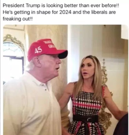 PHOTO Donald Trump Walking Around Mar-A-Lago Post Presidency Wearing A 45 Hat