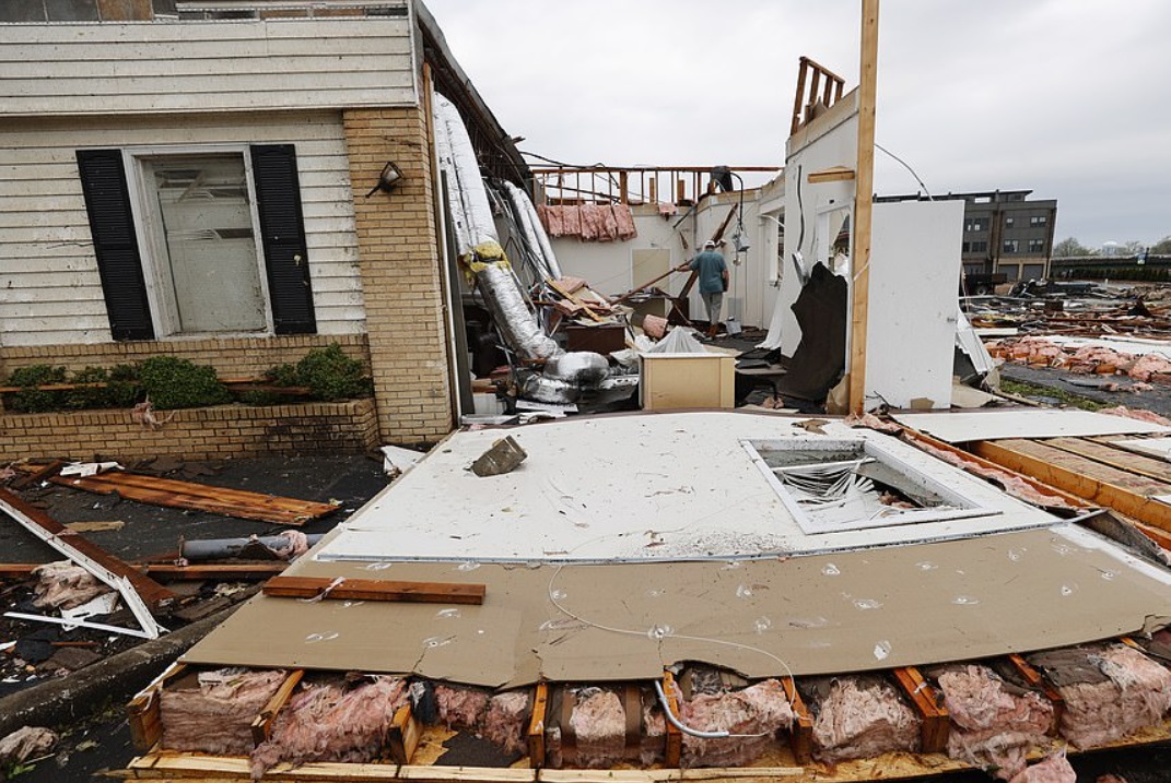 PHOTO Front Of Home Ripped Off In Newman Georgia From Tornado