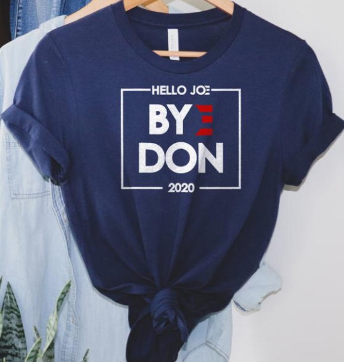 PHOTO Hello Joe By Don 2020 Shirts Being Sold In Women's Stores Everywhere