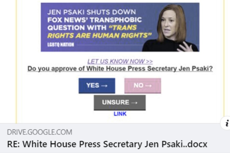 PHOTO Jen Psaki Is A Stronger Supporter Of Trans Rights Than Joe Biden