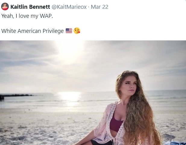 PHOTO Kaitlin Bennett Says She Loves Her White Privilege