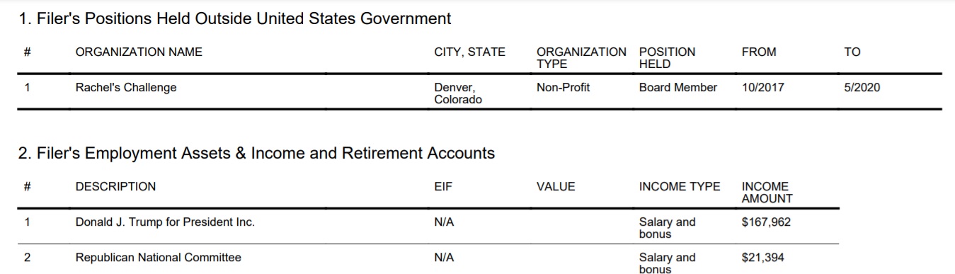 PHOTO Kayleigh McEnany Made $200K Working For Donald Trump Last Year