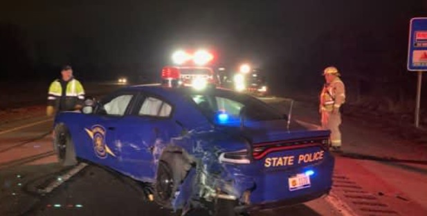 PHOTO Look At The Damage A Tesla On Autopilot Did Hitting A State Police Vehicle In Michigan