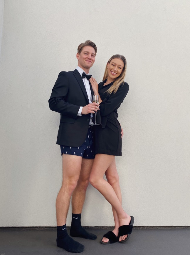 PHOTO Nico Greetham's Girlfriend Is A Smokeshow In Short Black Dress And Sandals