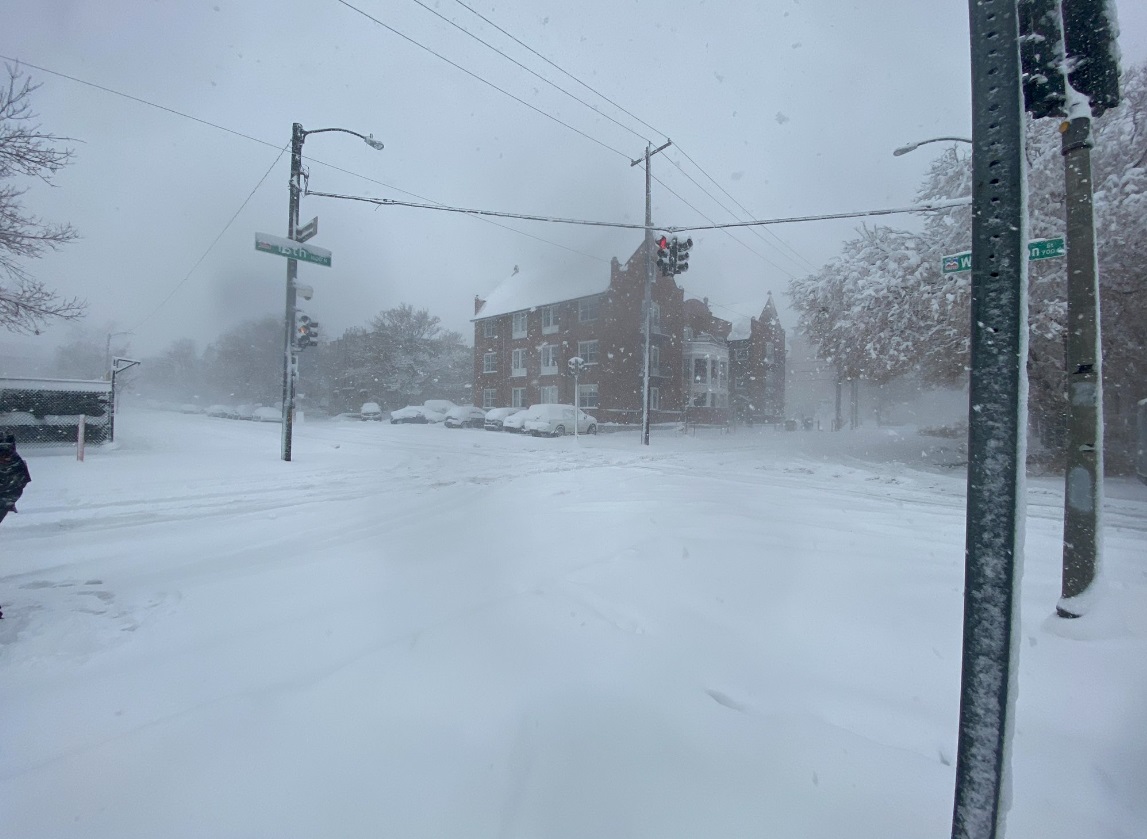 PHOTO Of Blizzard From 16th Street And Washington In North Capitol Hill Neighborhood In Denver