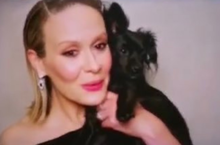 PHOTO Sarah Paulson And Her Baby Winnie T Paulson Literally Stole The Golden Globes
