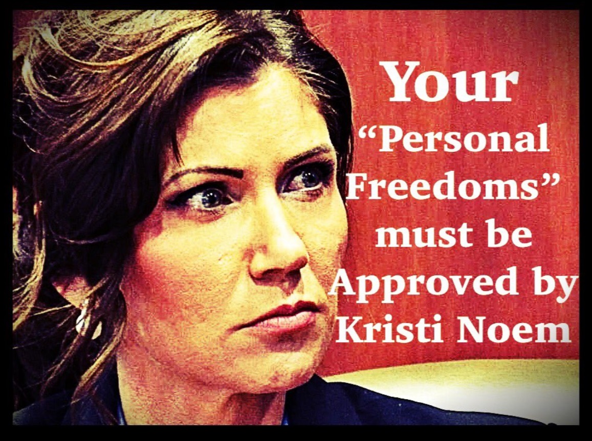 PHOTO Your Personal Freedoms Must Be Approved By Kristi Noem Meme