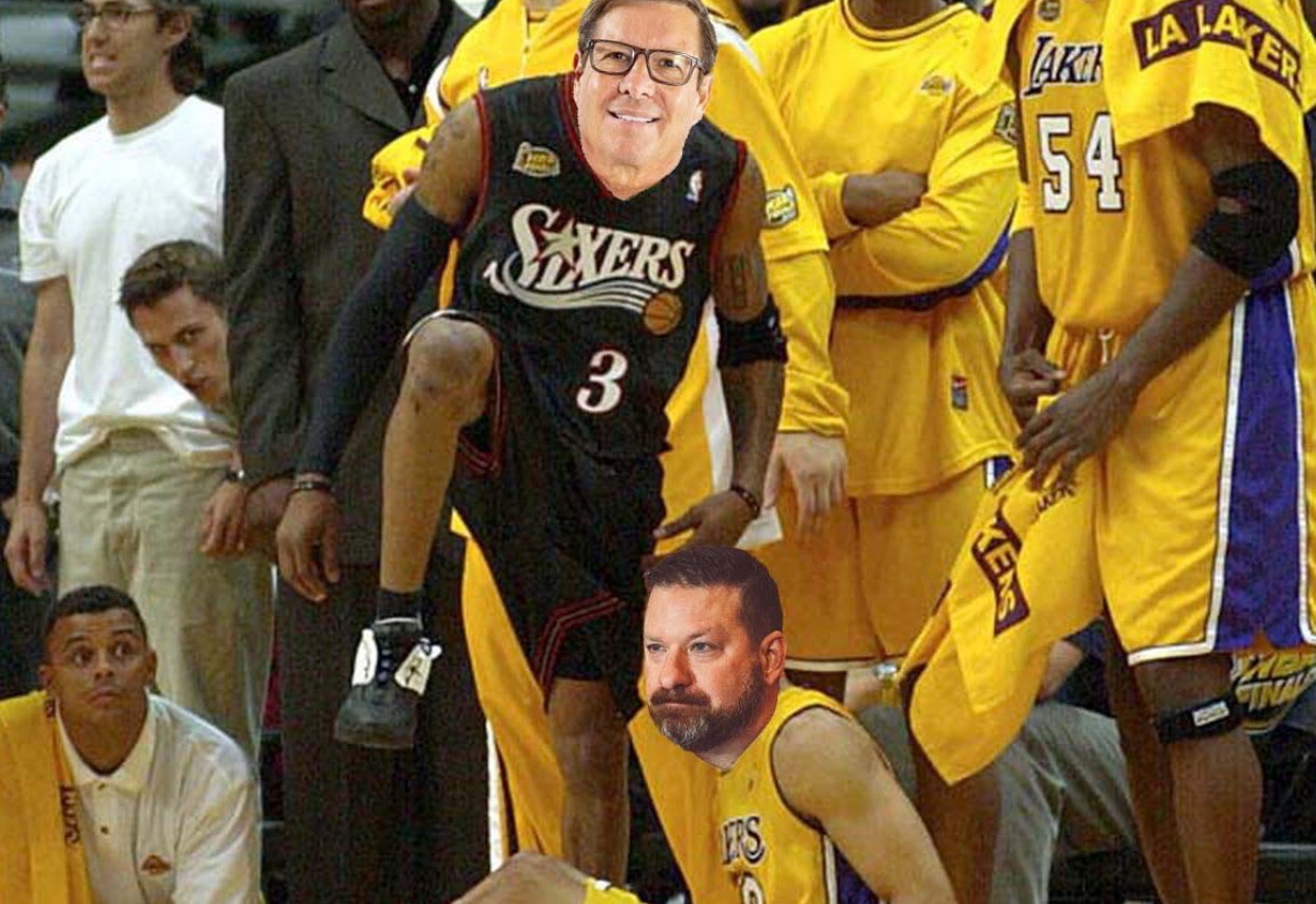 PHOTO Mark Adams Doing Disrespectful Ty Lue Stepover Chris Beard