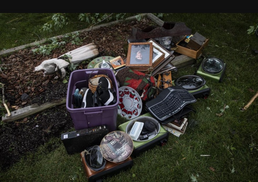 PHOTO Elderly Naperville Resident Miraculously Saves A Few Bins Of Belongings From Her Destroyed ...