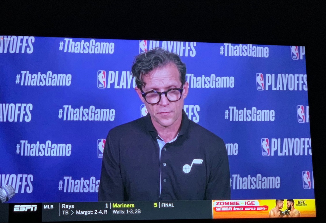PHOTO Quin Snyder Looks Like A Drug Addict With Glasses On