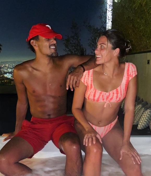 PHOTO Trae Young And His Girlfriend On Hot Tub Date In West Hollywood