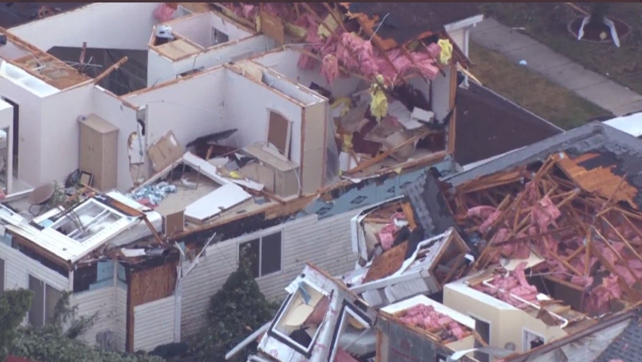 PHOTO View Of Homes On Nutmeg Lane And Spice Circle Badly Damaged